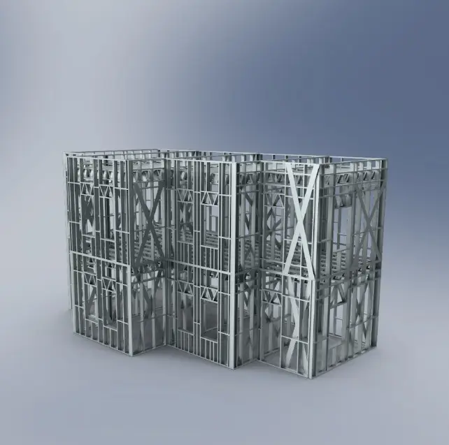 DDC modular panel system in assembly — stage 01